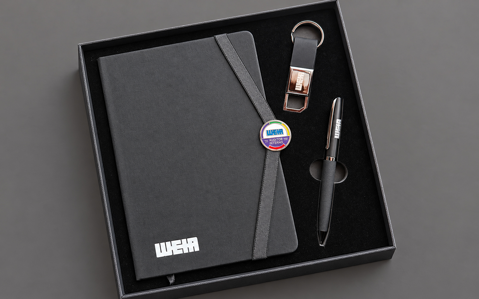 Kit corporativo premium / gift set ejecutivo / Presentaci&oacute;n premium en caja r&iacute;gida.